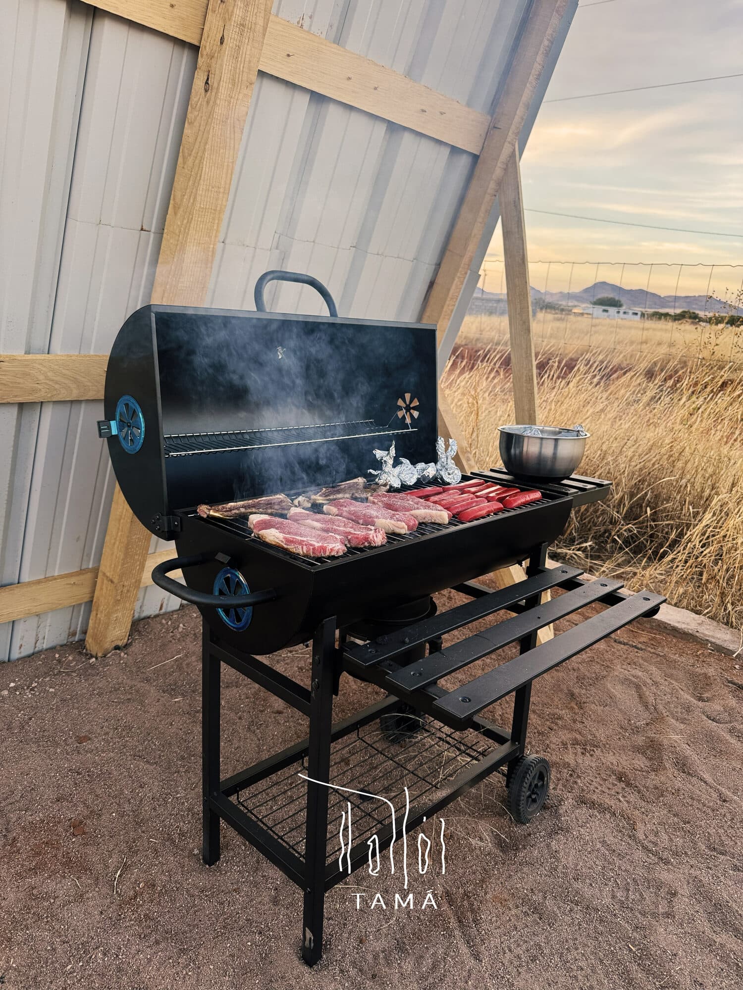 Área de asador de Cabaña Tamá